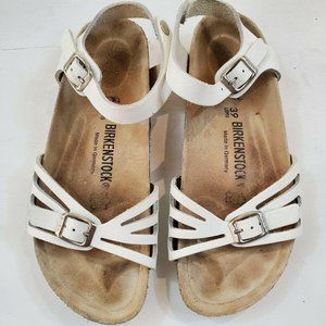 Birkenstock Strappy White Sandals Ankle Straps